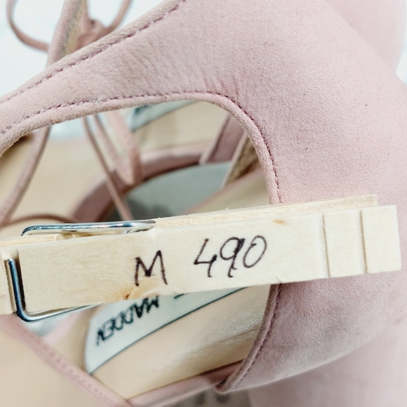 Steve Madden Pink Heeled Open Toe One Strap Pumps Sandals M490 - Picture 14 of 14